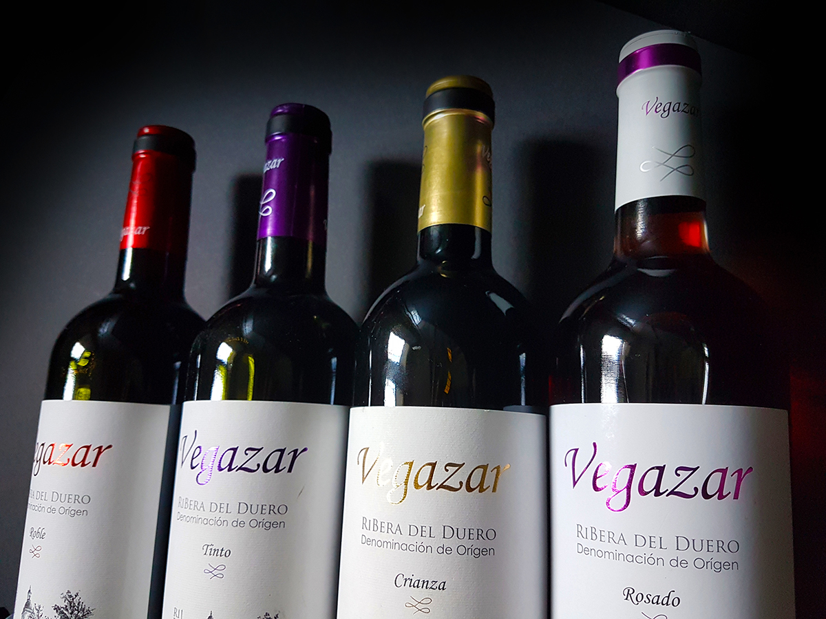 Vegazar - Etiqueta vino